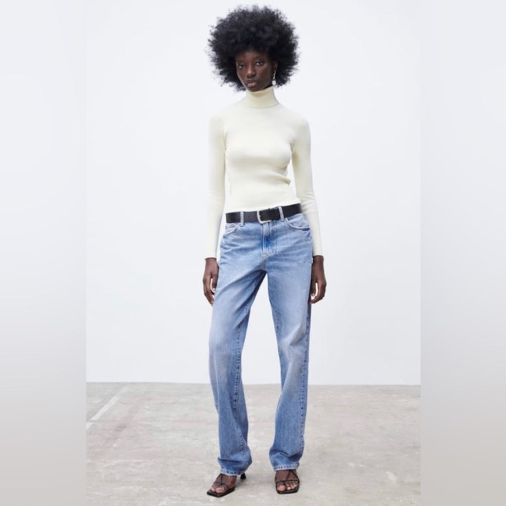 Zara high collar knit sweater